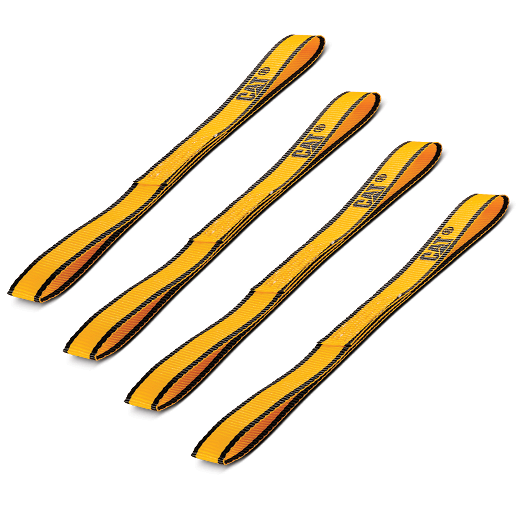 CAT, 4 Piece Yellow/Black Soft Hook Set - 12 Inches x 1 Inch (1000/3000), Model # 980325N